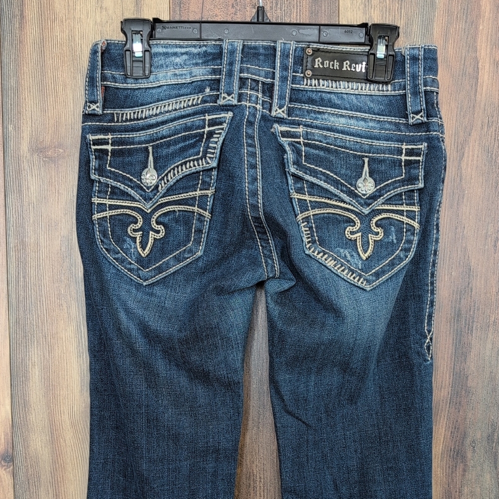 Rock Revival Jen 05 RRJ8156BC-5 Boot Cut Jeans 27                         M468